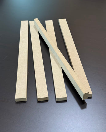 Wide Slat Wood Wall Strips